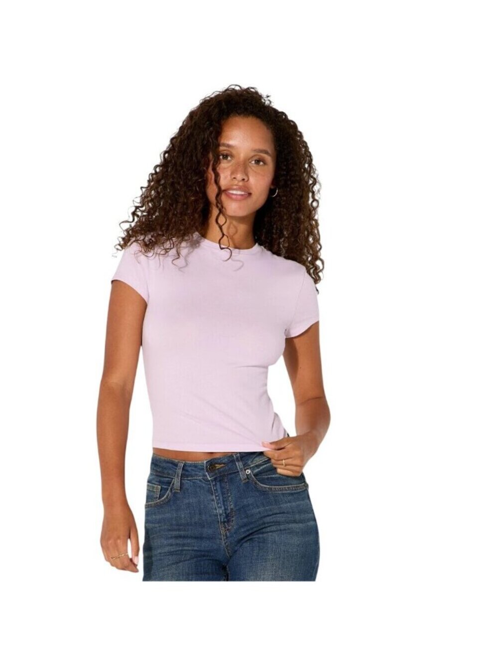 NWT Wild Fable Short Sleeve Crewneck T-Shirt 94657759 Orchid Isle Purple XS